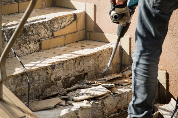 Concrete Stair Demolition in Richland
